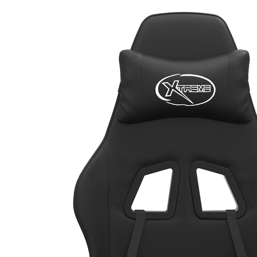Gaming-Stuhl Schwarz und Golden Kunstleder