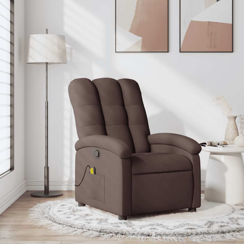 Relaxsessel Elektrisch Hellgrau Stoff