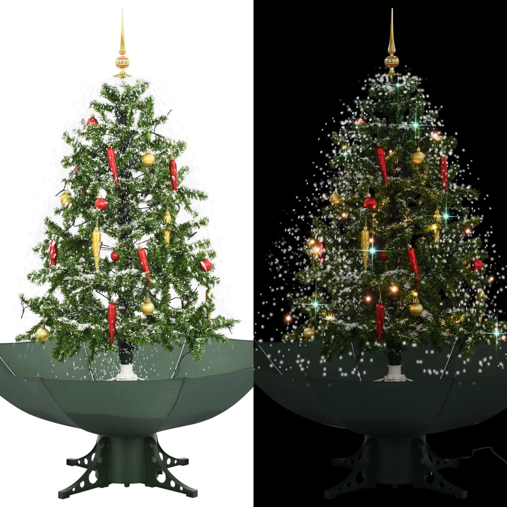 Schneiender Weihnachtsbaum mit Schirmfuß Grün 75 cm