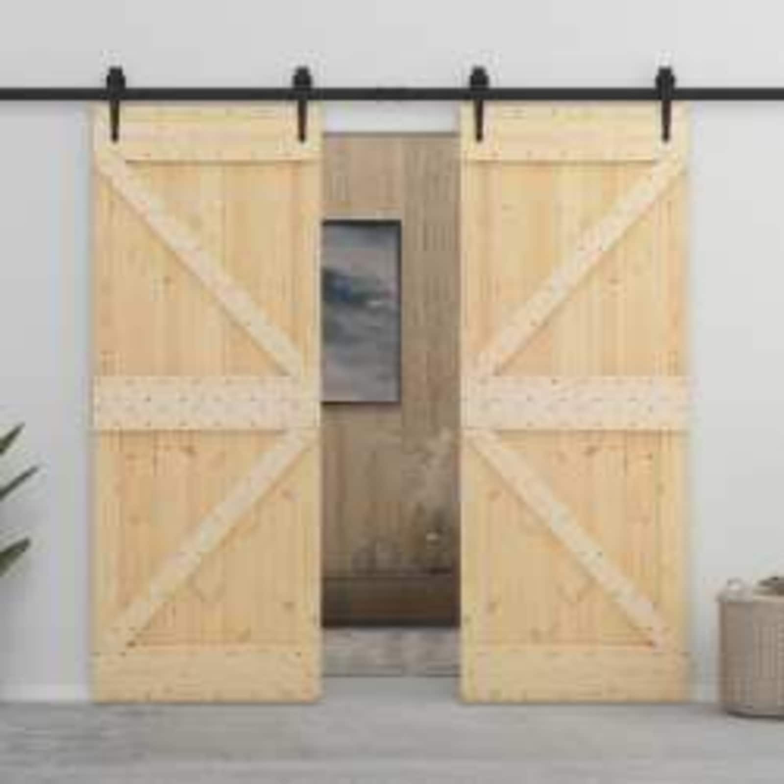 Tür NARVIK Natur 80 x 210 cm Massivkiefer