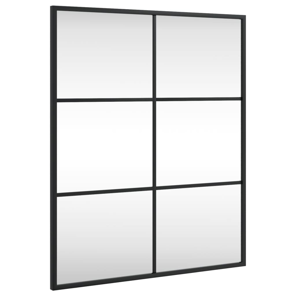 Wandspiegel Schwarz 60x40 cm Metall