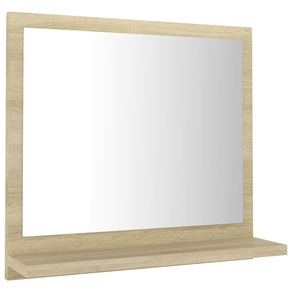 Badspiegel Weiß 40x10,5x37 cm Holzwerkstoff