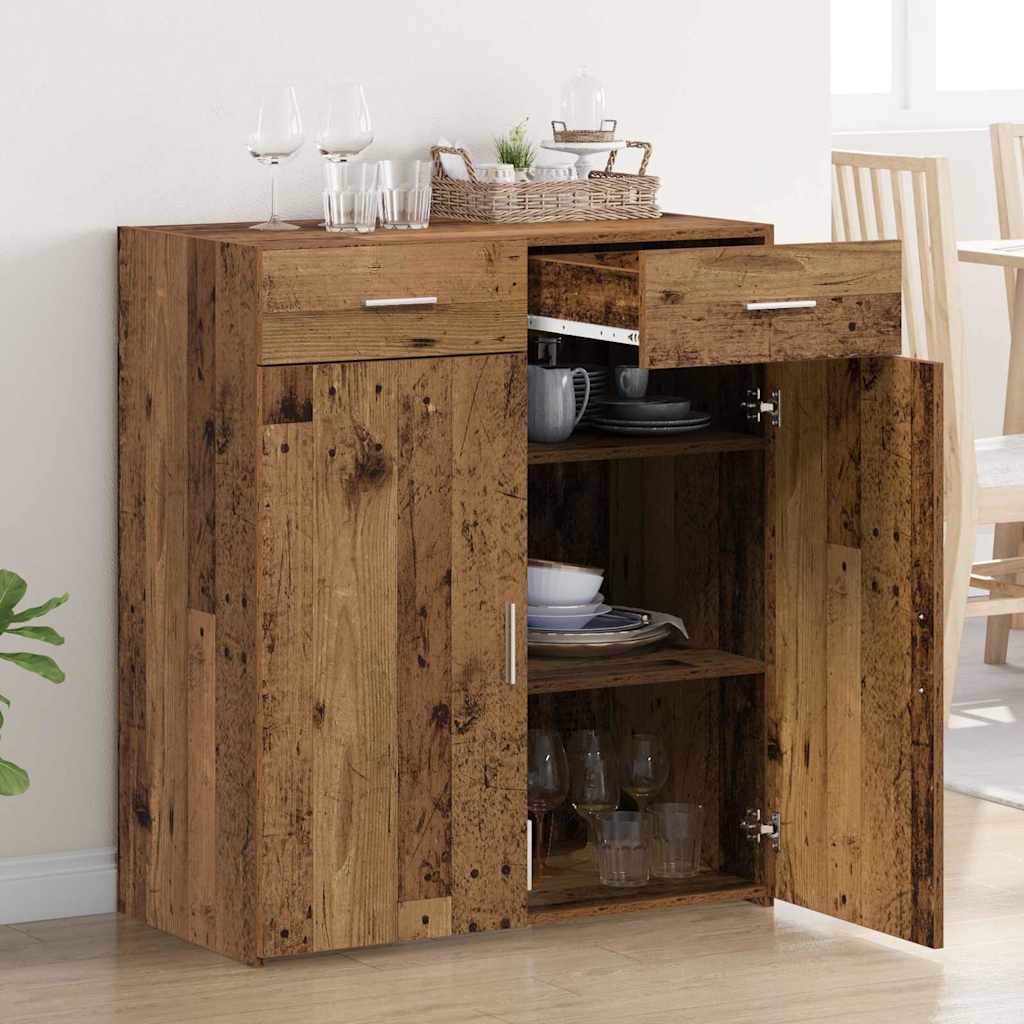 Badschrank Altholz 80 x 42,5 x 93,5 cm Holzwerkstoff