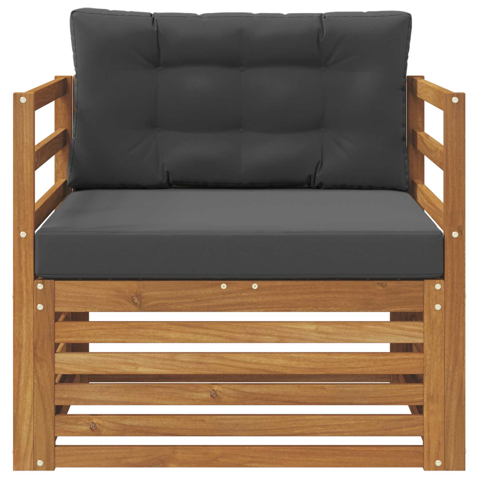 2 Stück Outdoor-Sofa Natur