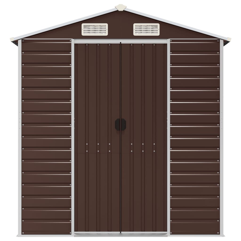 Gerätehaus Grün 191x130x198 cm Verzinkter Stahl