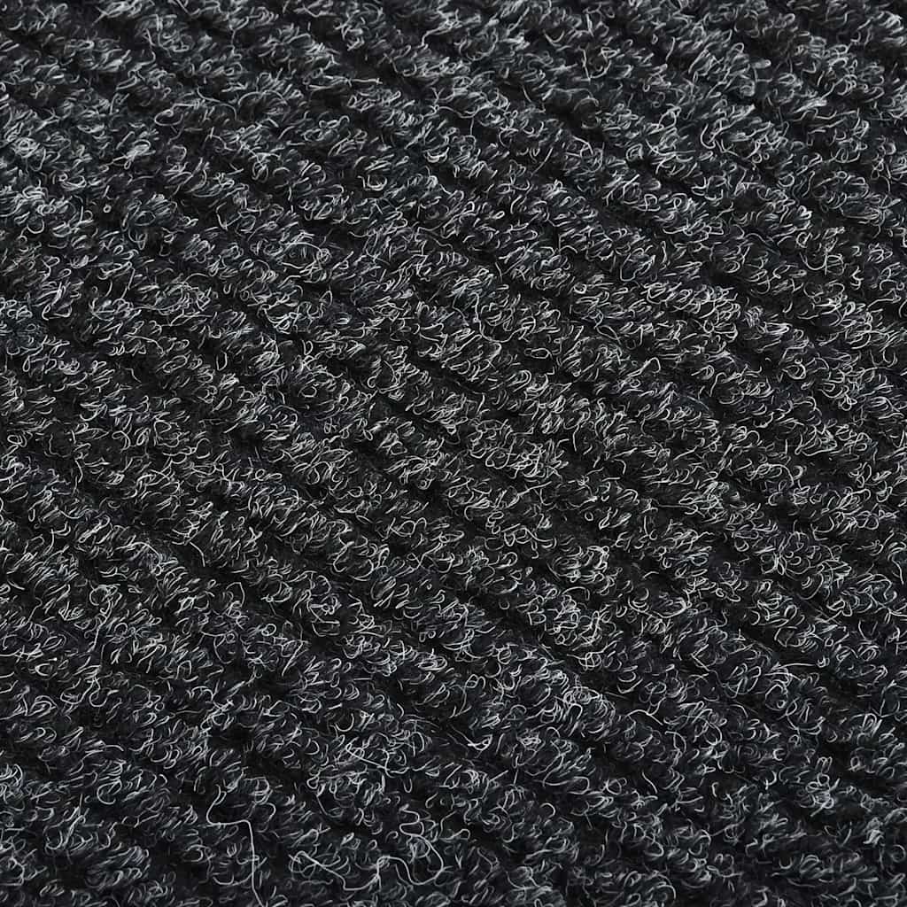 Teppichläufer Grau 80 x 150 cm Stoff