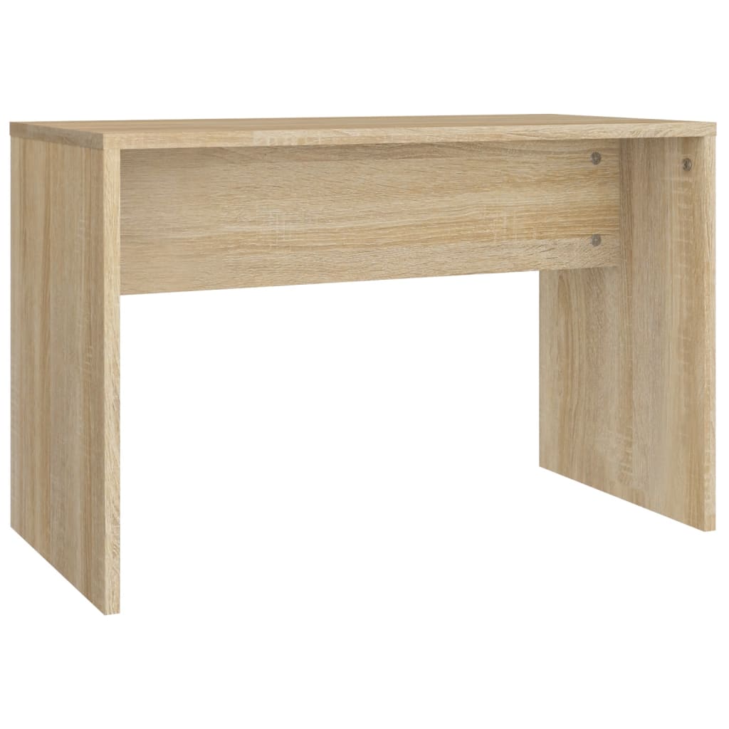 Schminktisch-Set mit LED Weiß Holzwerkstoff