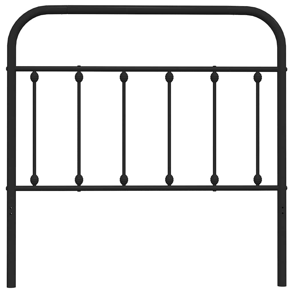 Ersatz-Kopfteil Metall Schwarz 75 cm