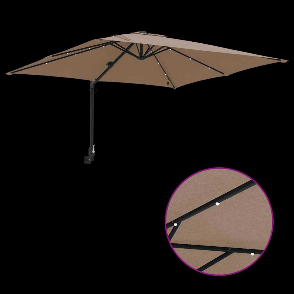 Garten-Sonnenschirm Sand 248,5 x 247,5 x 160 cm