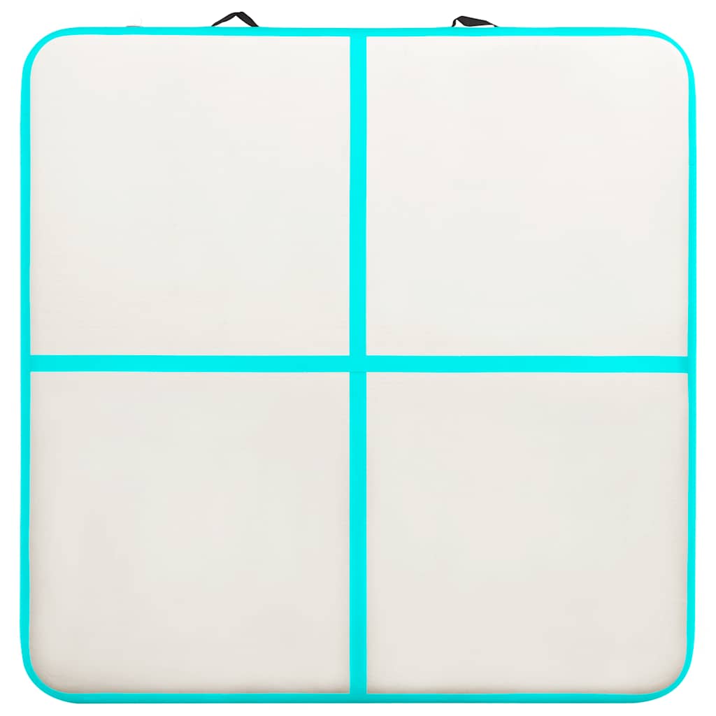 Aufblasbare Gymnastikmatte mit Pumpe 300×100×10 cm PVC Rosa