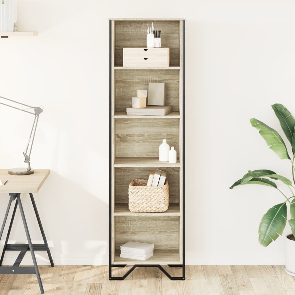 Bücherregal Schwarz 80x31x169 cm Holzwerkstoff