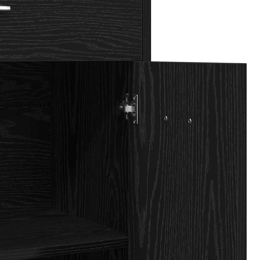Badezimmerschrank Weiß 60x33x80 cm Holzwerkstoff