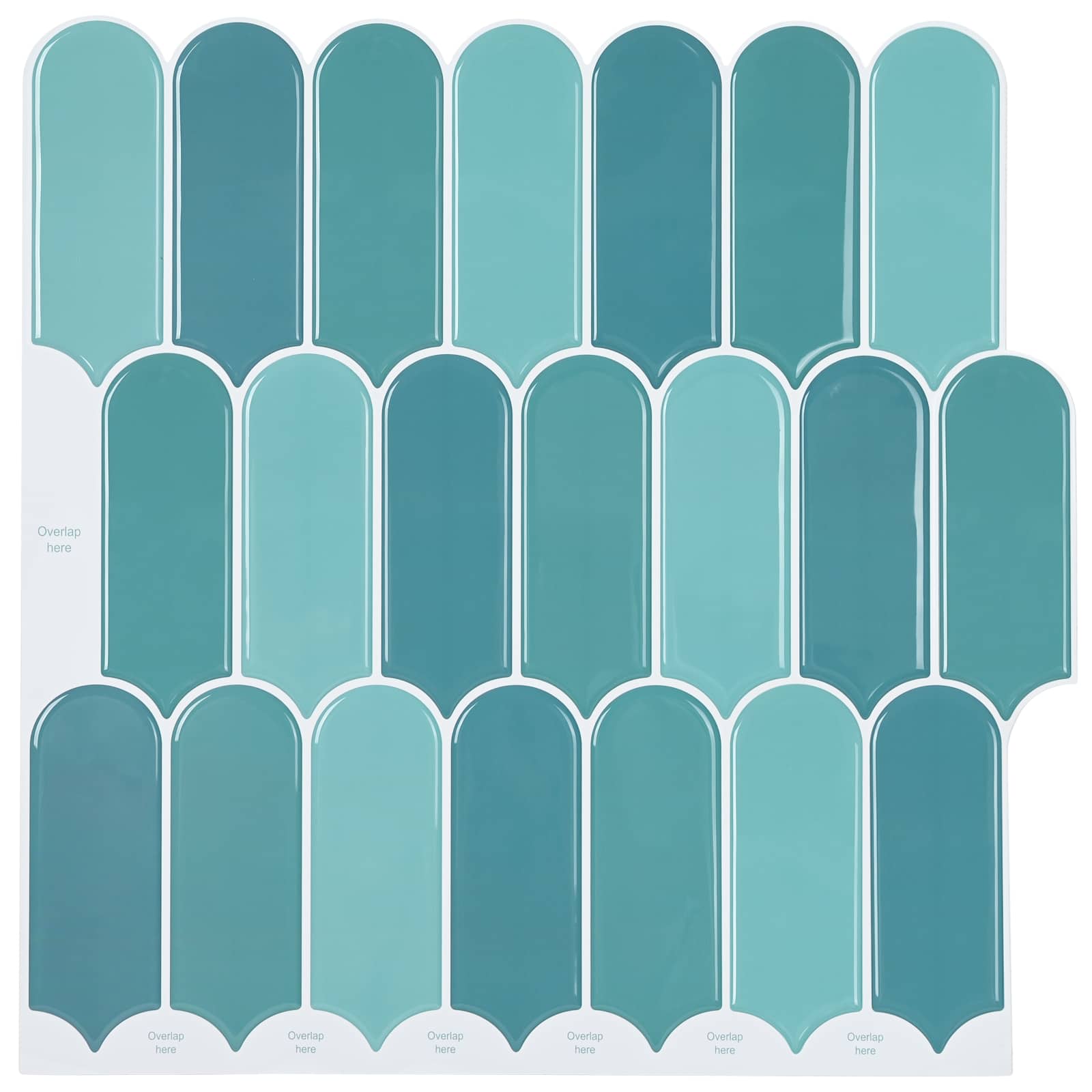 Federfliese 10 pcs Grau Marmor 30 x 30 cm Polyurethan und PET