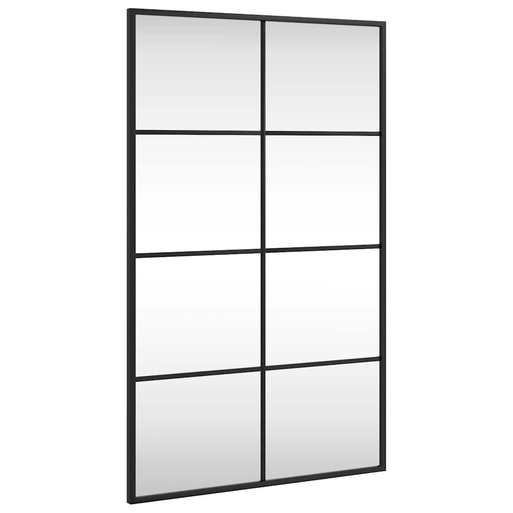 Wandspiegel Schwarz 60x40 cm Metall