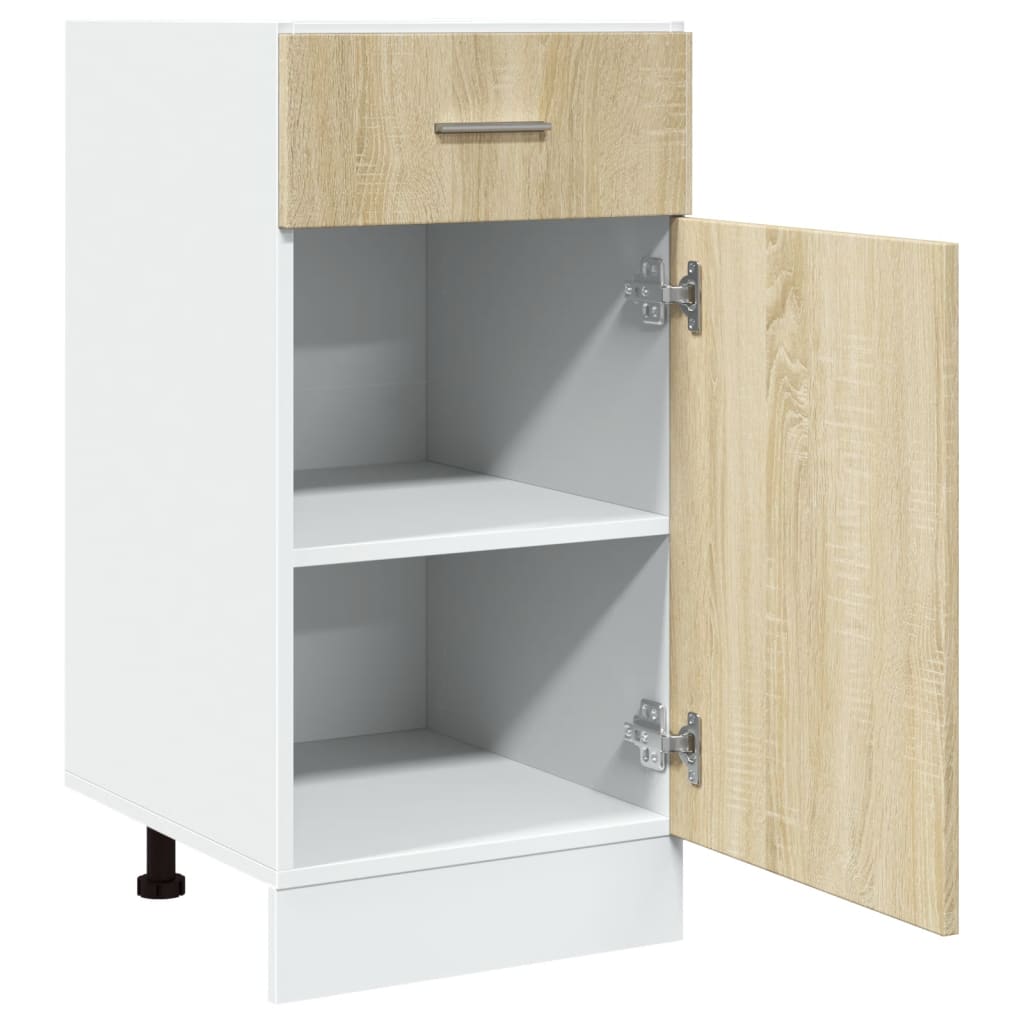 Unterschrank Lyon Weiß 60x46x81,5 cm Holzwerkstoff