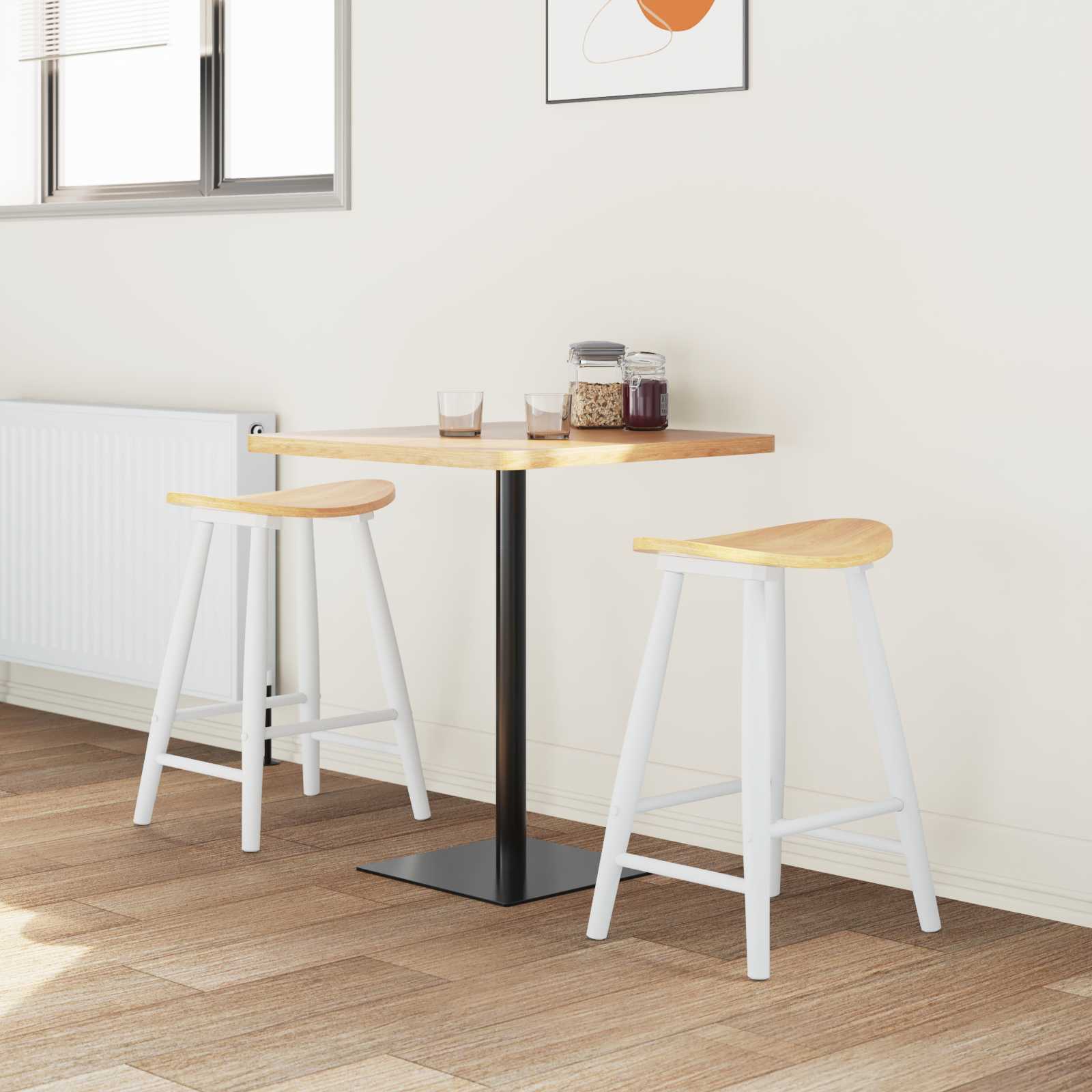 Esszimmerstühle 2 pcs Hellbraun 46 x 37 x 63 cm