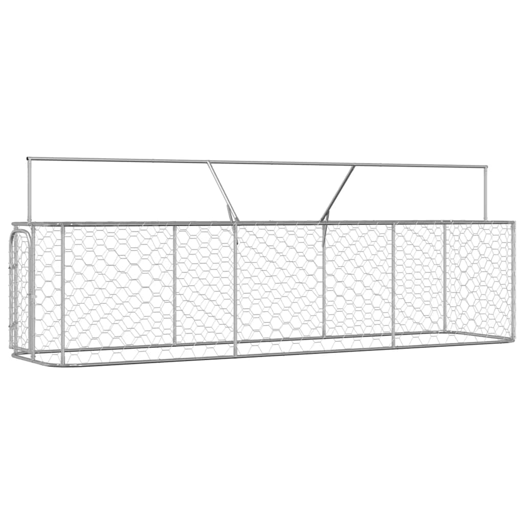 Outdoor-Hundezwinger mit Dach 400x200x150 cm