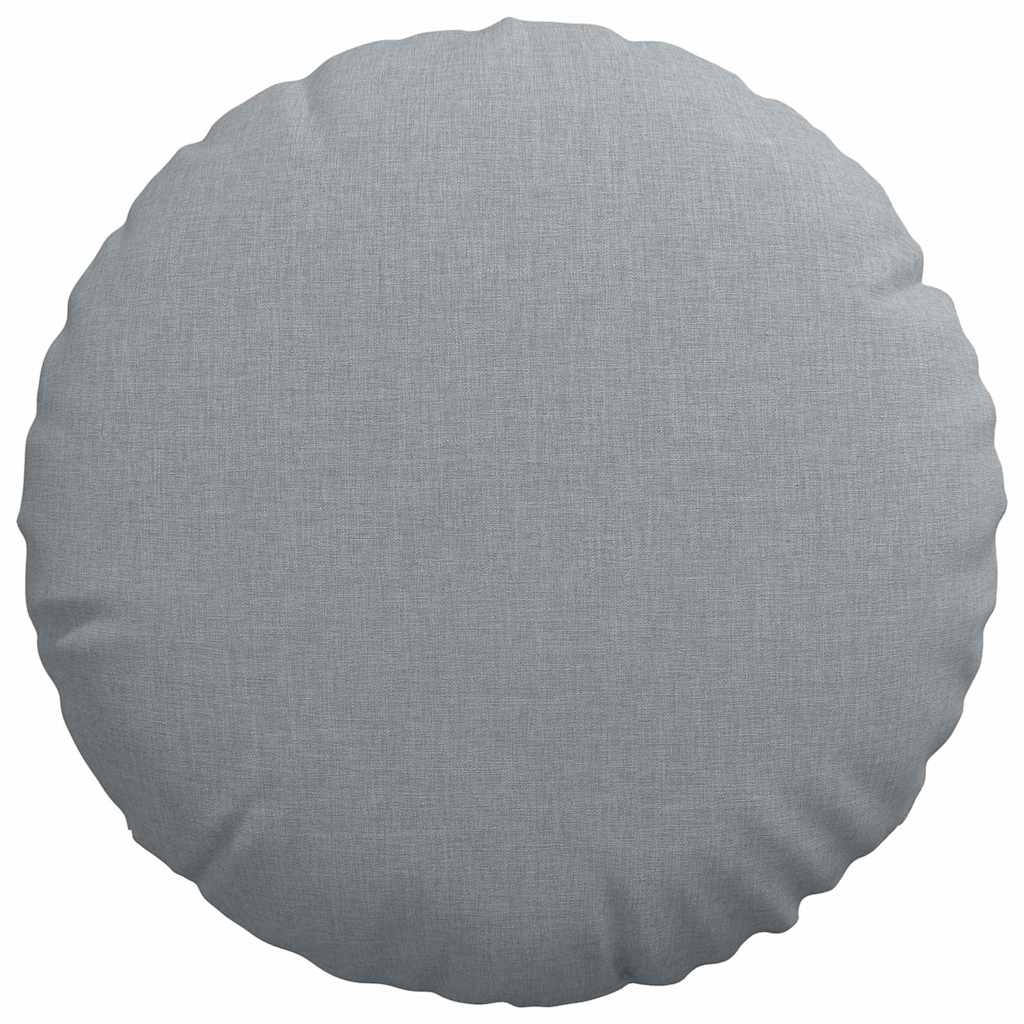 Sitzkissen 2 pcs Hellgrau Ø30 x 13 cm Stoff