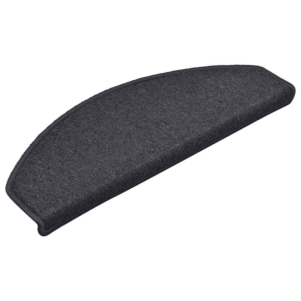 Stufenmatten 15 Stk. 56x17x3 cm Anthrazit Halbrund