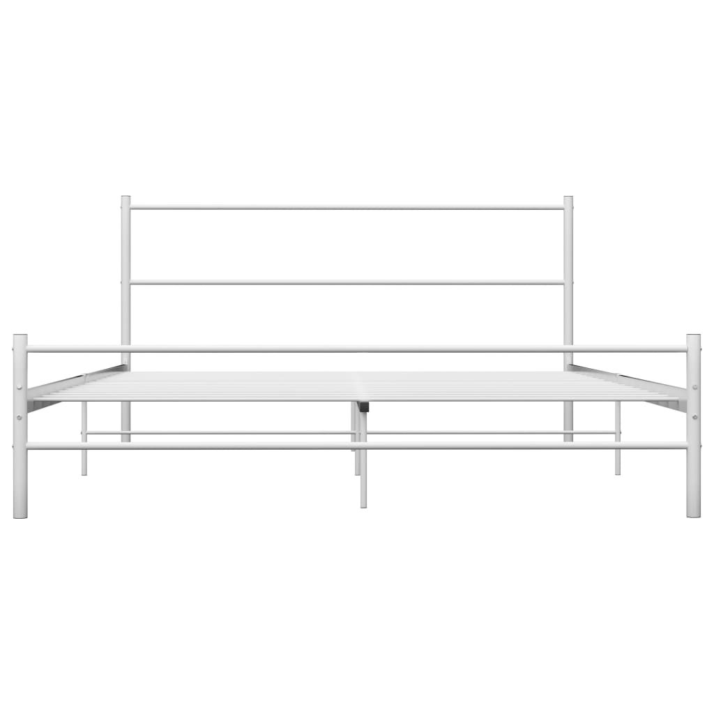 Bettgestell Grau Metall 180×200 cm