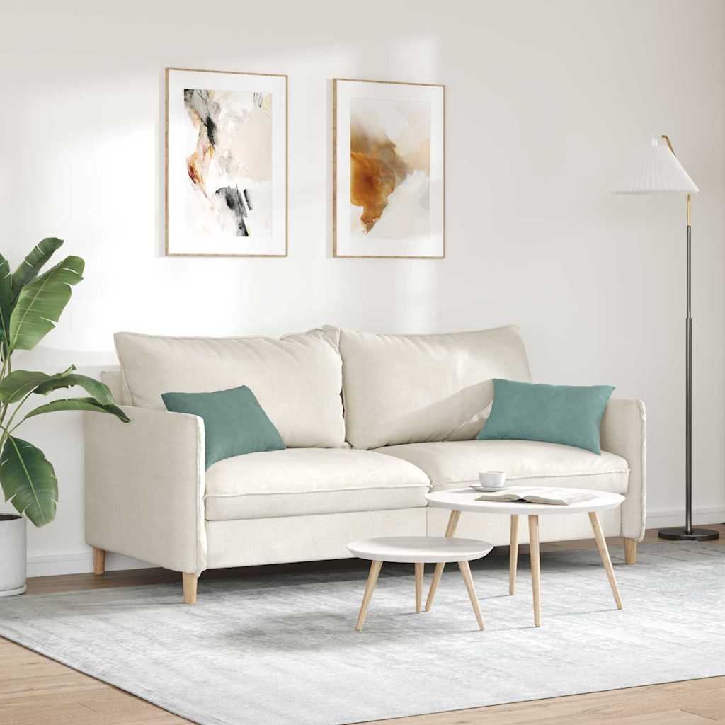 Sofakissen 2 Stück Blau 50 x 30 cm Cordstoff