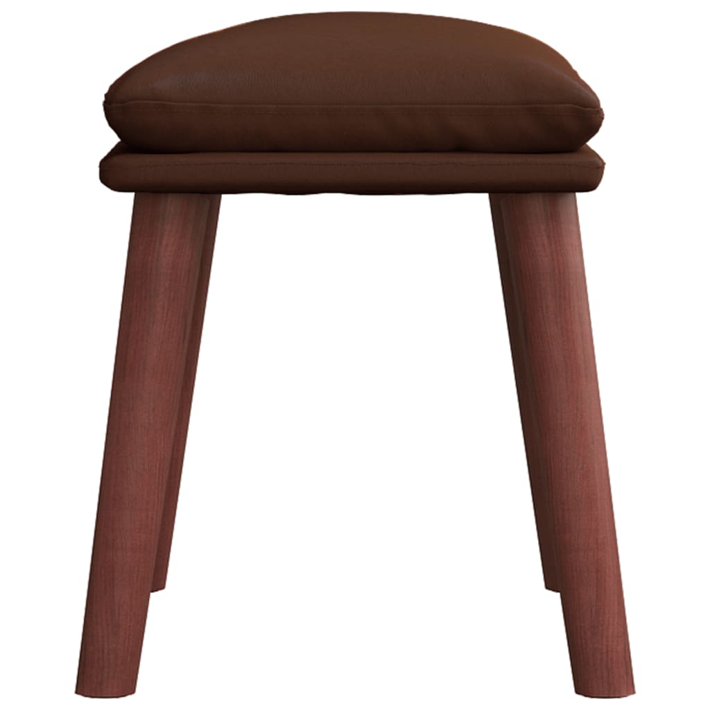 Fußhocker Schwarz 45x29,5x35 cm Kunstleder
