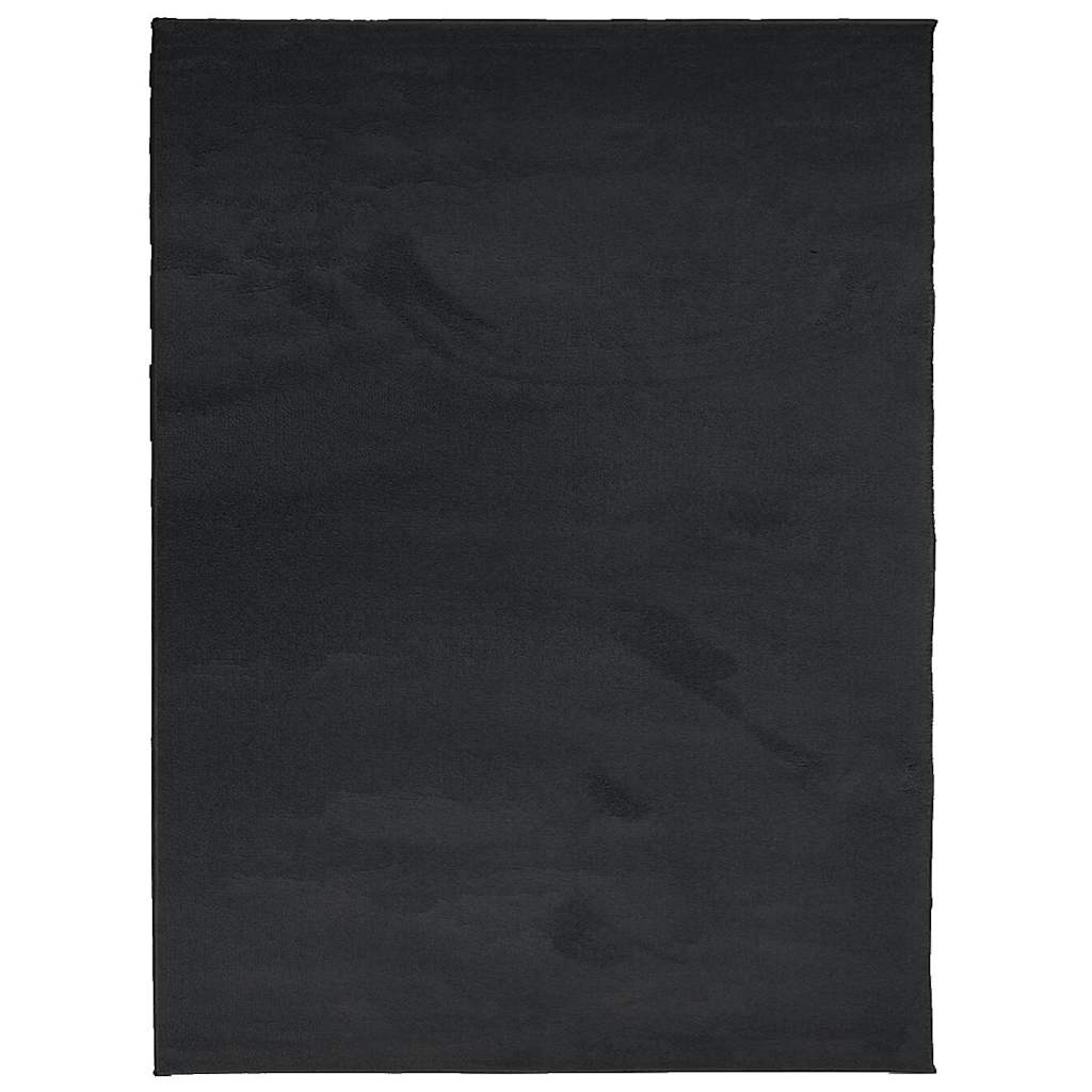 Teppich OVIEDO Kurzflor Anthrazit 120x120 cm