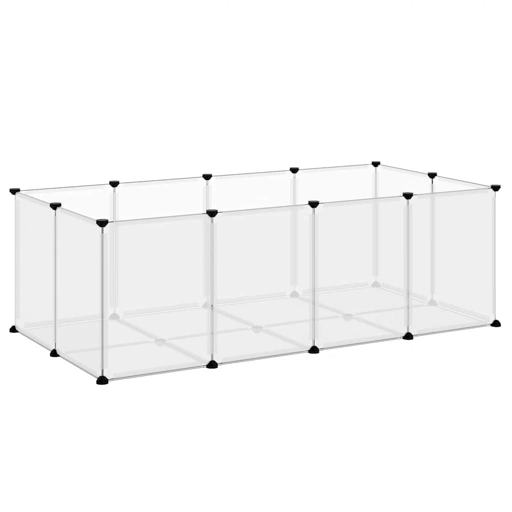 Kleintierkäfig Schwarz 144x74x46,5 cm PP und Stahl
