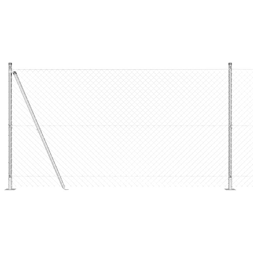 Outdoor Kettenglied-Zaun Erdfixierung 10 x 0,4 m Grün Netz