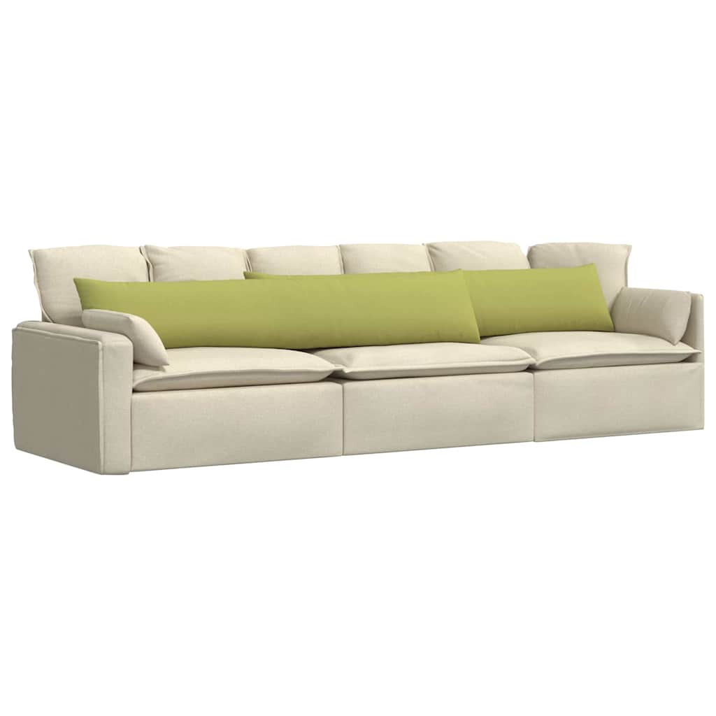 Sofakissen 2 pcs Hellgrau 50 x 30 cm Stoff