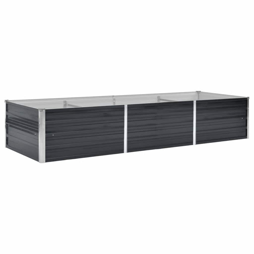 Hochbeet Anthrazit 160 x 80 x 77 cm Verzinkter Stahl