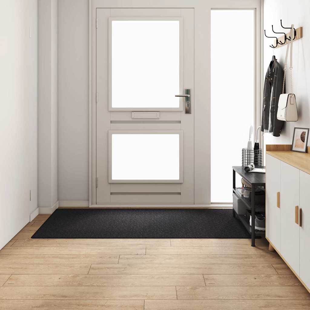 Teppichläufer Anthrazit 80 x 500 cm 100% Polypropylen