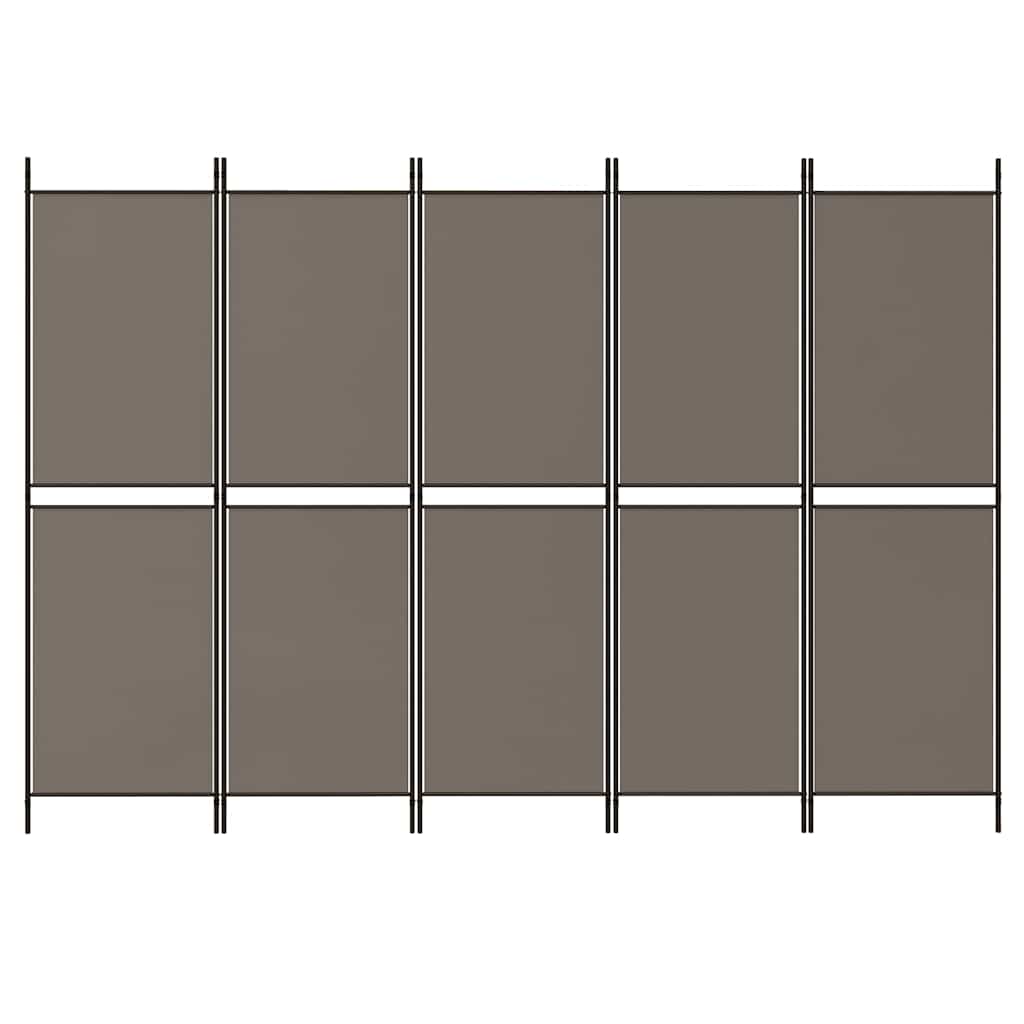 3-teiliger Raumteiler Beige 150 x 180 cm Stoff