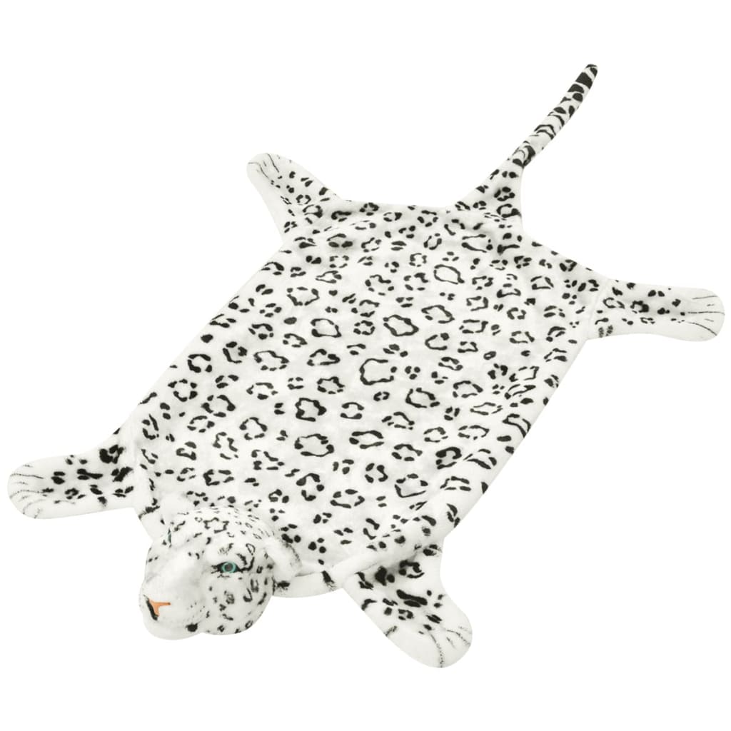 Plüsch Leopardenfell Teppich 139 cm Braun