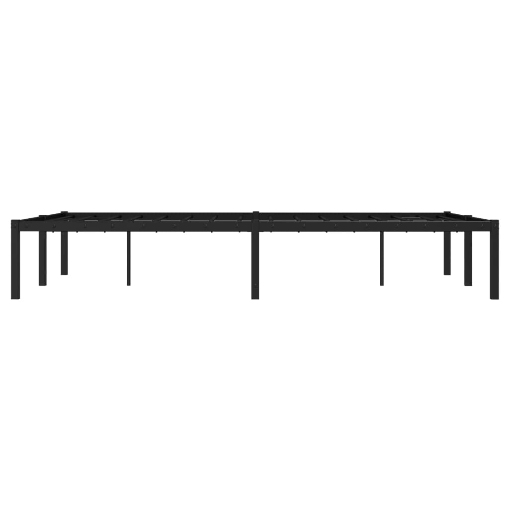 Bettgestell Metall Schwarz 75x190 cm