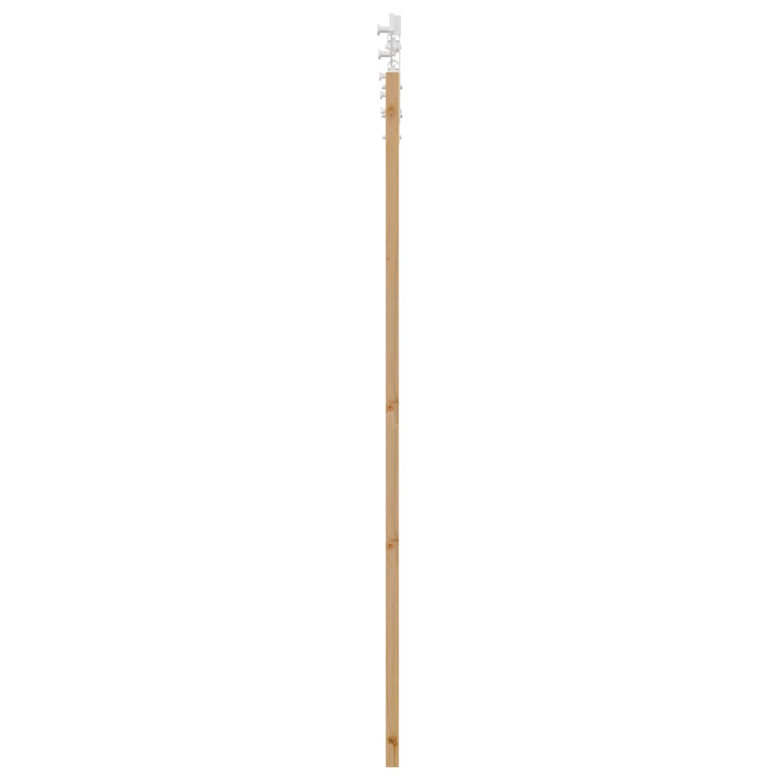 Schiebetür Natürlich und Schwarz 61 x 198,5 cm
