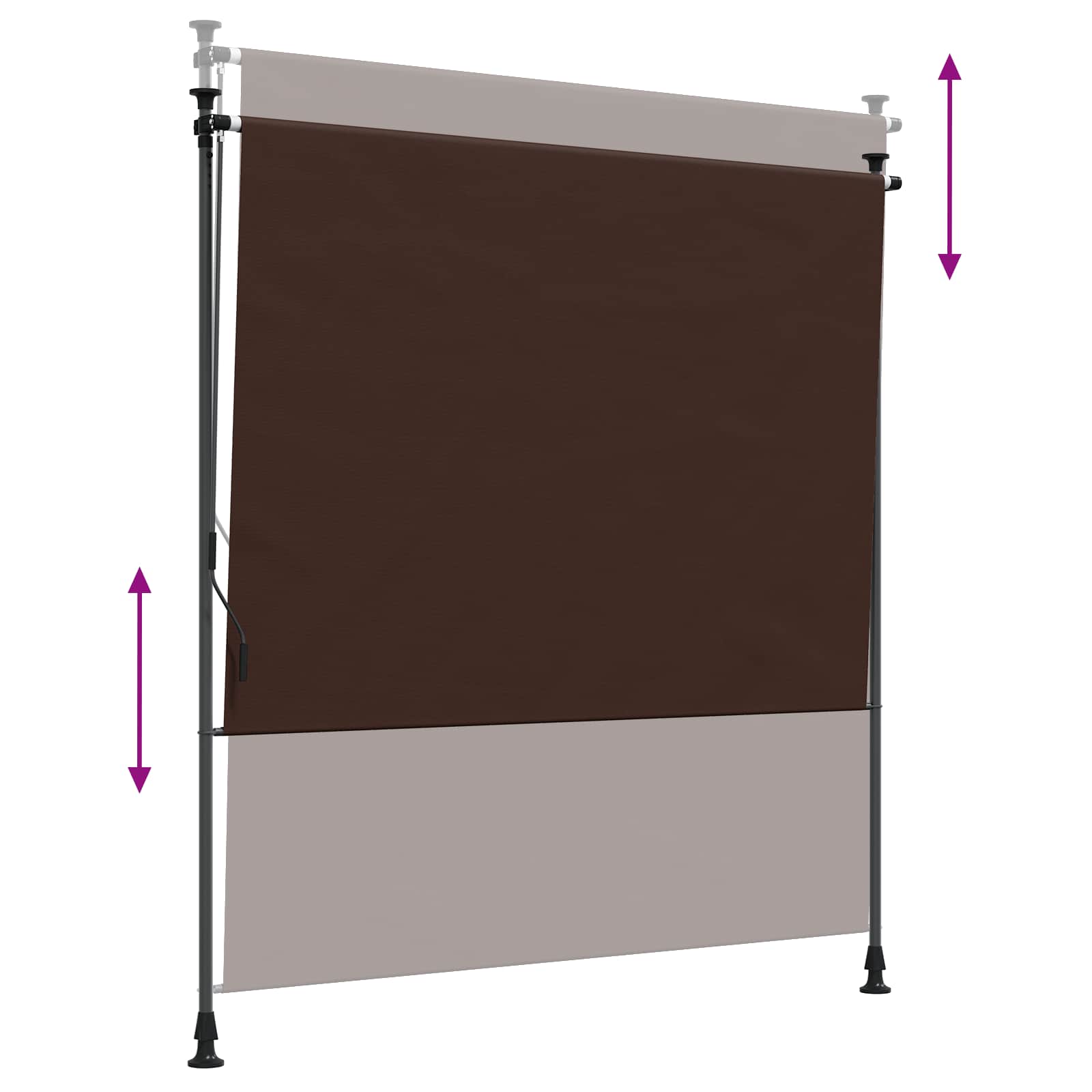 Außenrollo 100 x 270 cm Anthrazit