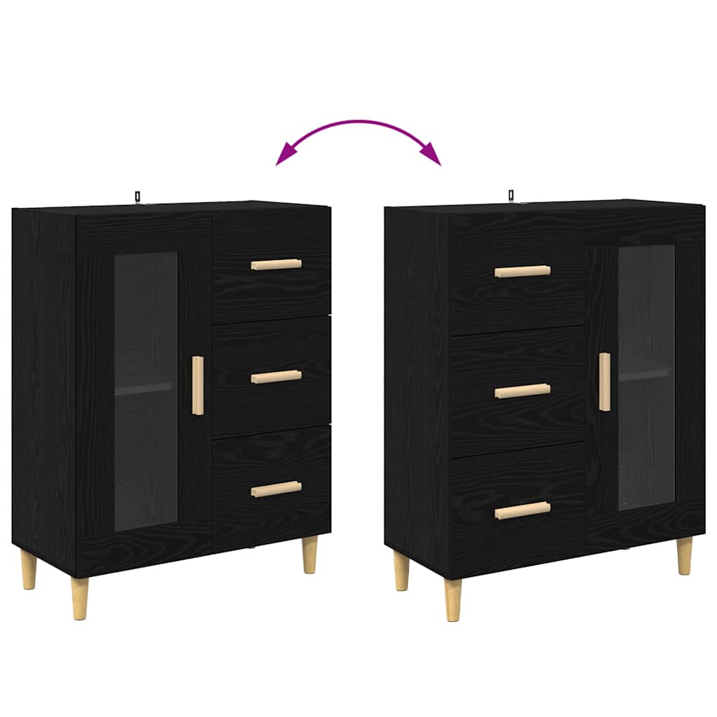 Highboard Altholz 69,5 x 32,5 x 180 cm Holzwerkstoff