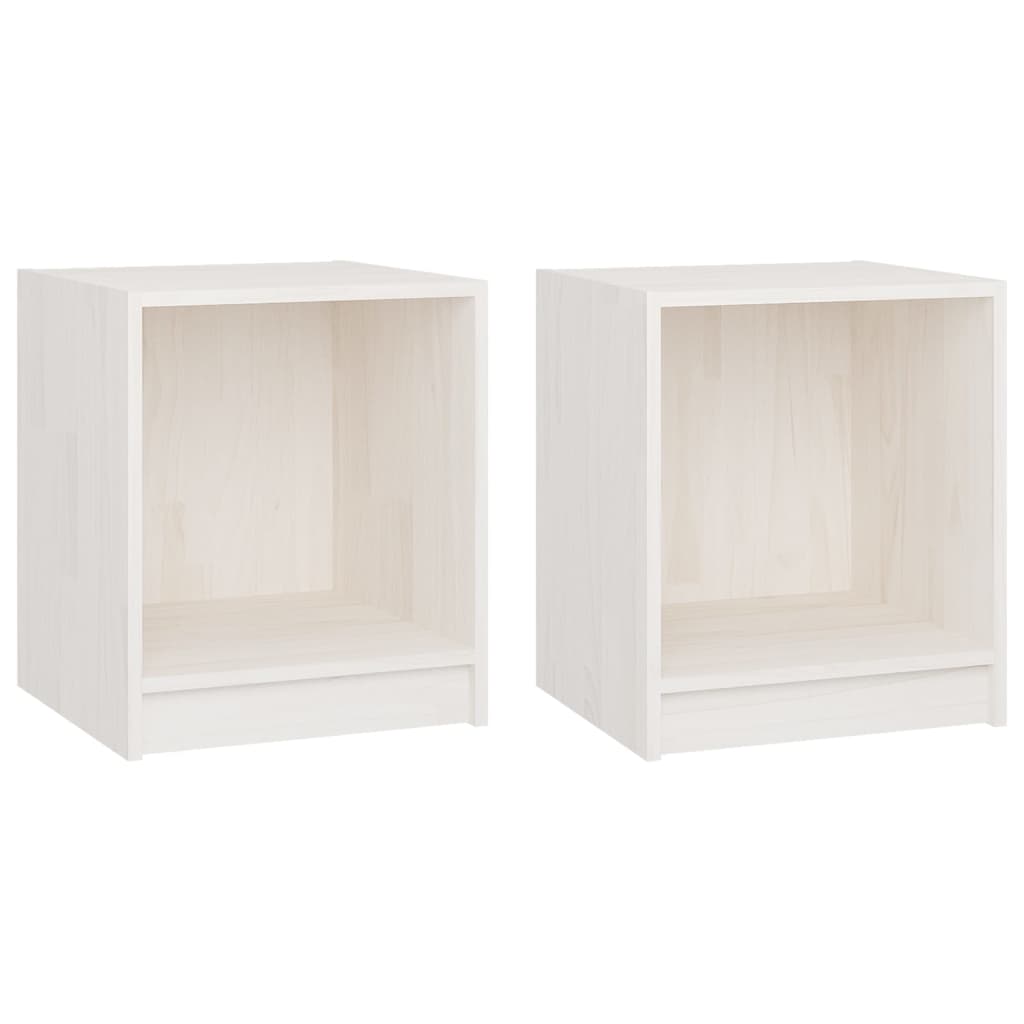 Nachttisch 35,5x33,5x41,5 cm Massivholz Kiefer