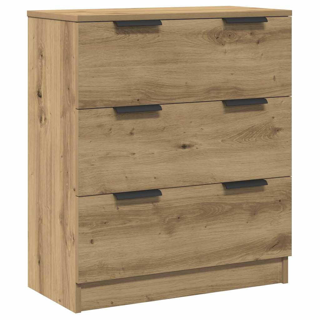 3-tlg. Sideboards Weiß Holzwerkstoff