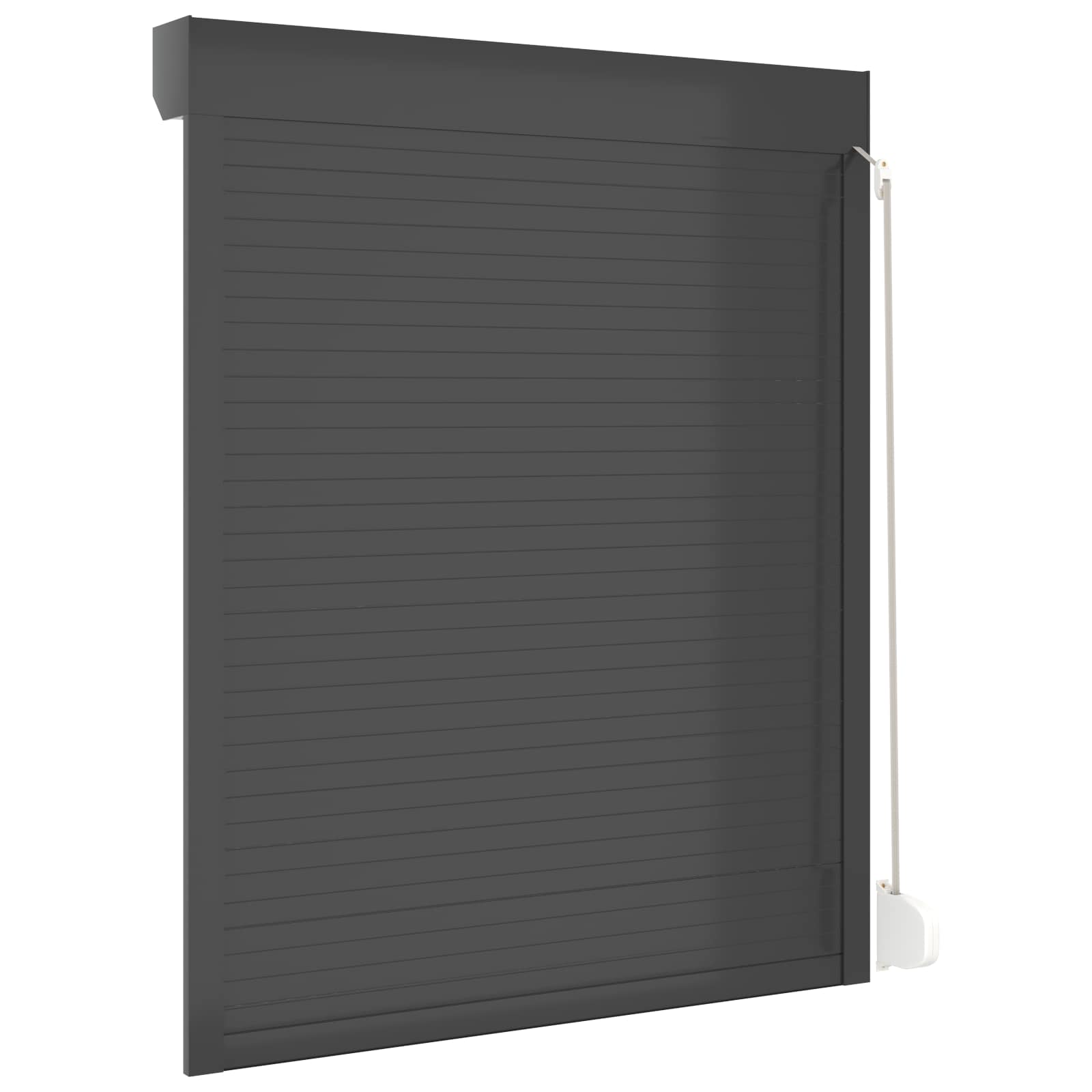 Rollladen Weiß 70 x 100 cm Aluminium und Polyurethan