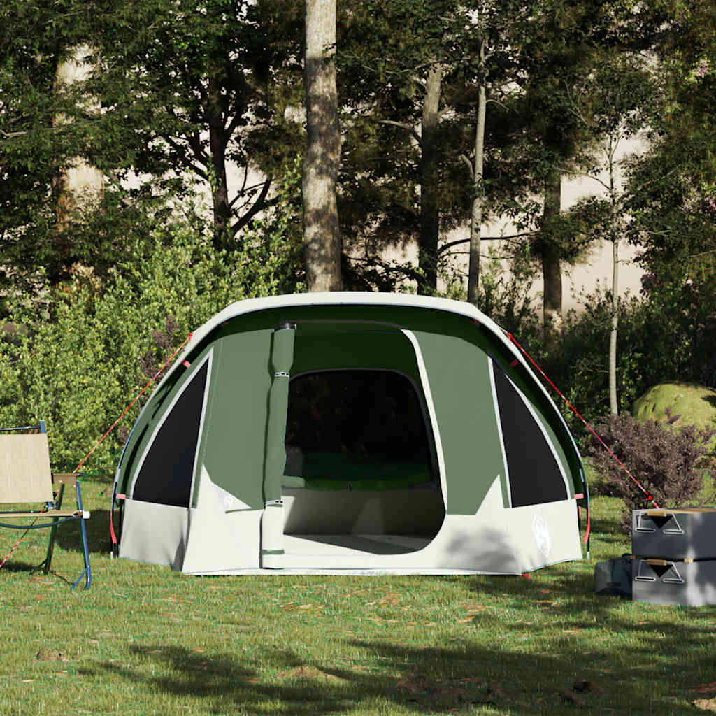 Campingzelt 4 Personen Grün Wasserdicht