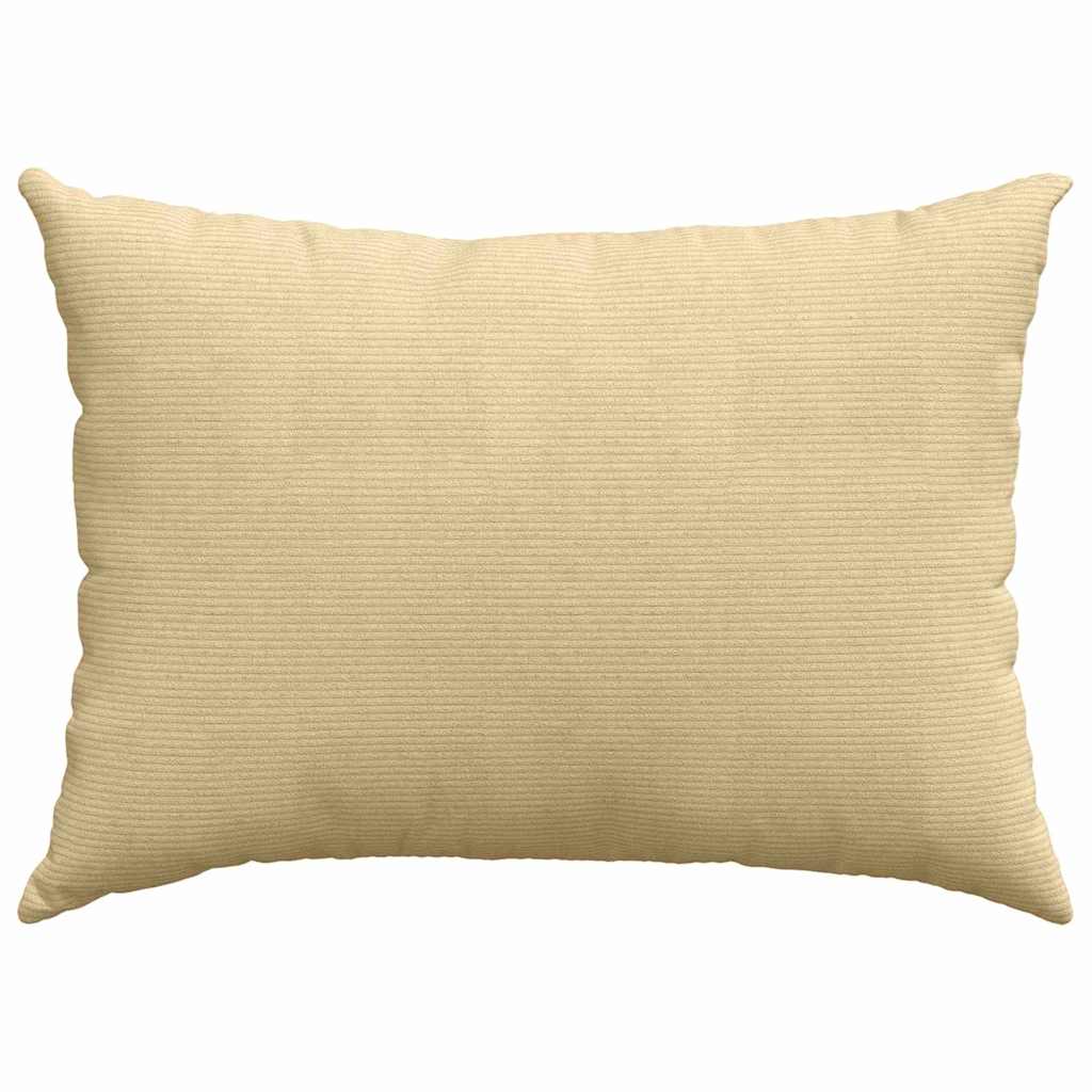 Sofakissen 2 Stück Hellgrau 50 x 30 cm Cordstoff