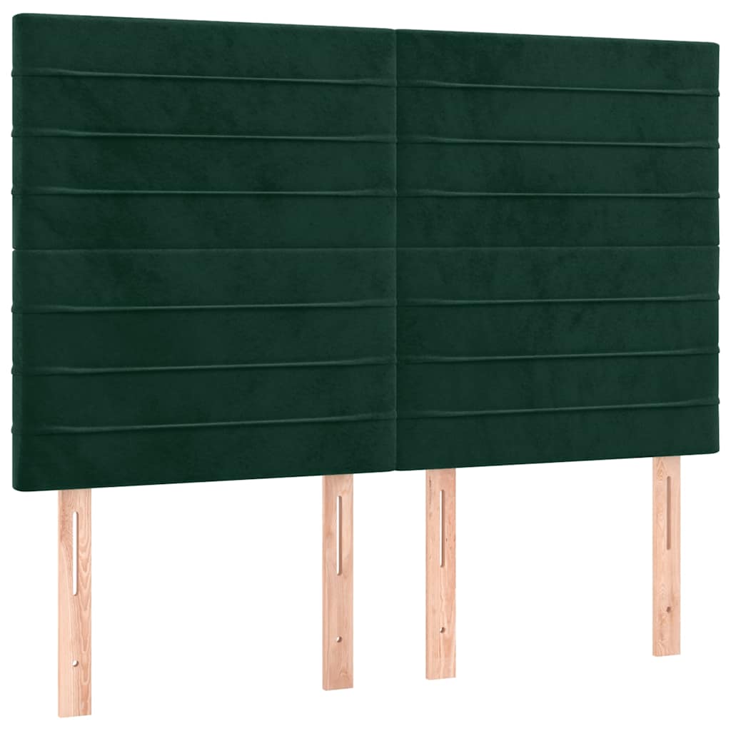 Kopfteil Hellgrau 80x5x118/128 cm Samt