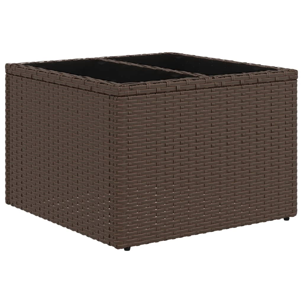 4-tlg. Garten-Sofagarnitur mit Kissen Schwarz Poly Rattan