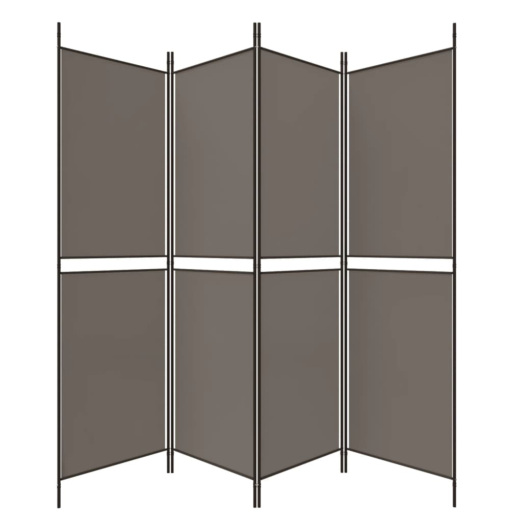 3-teiliger Raumteiler Beige 150 x 180 cm Stoff
