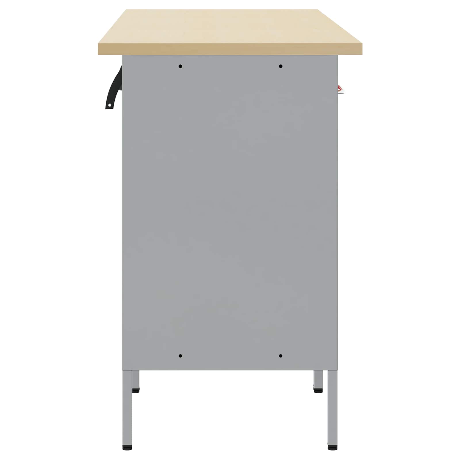 Werkbank mit Schubladen 2 pcs Rot und Grau 100 x 55 x 85 cm