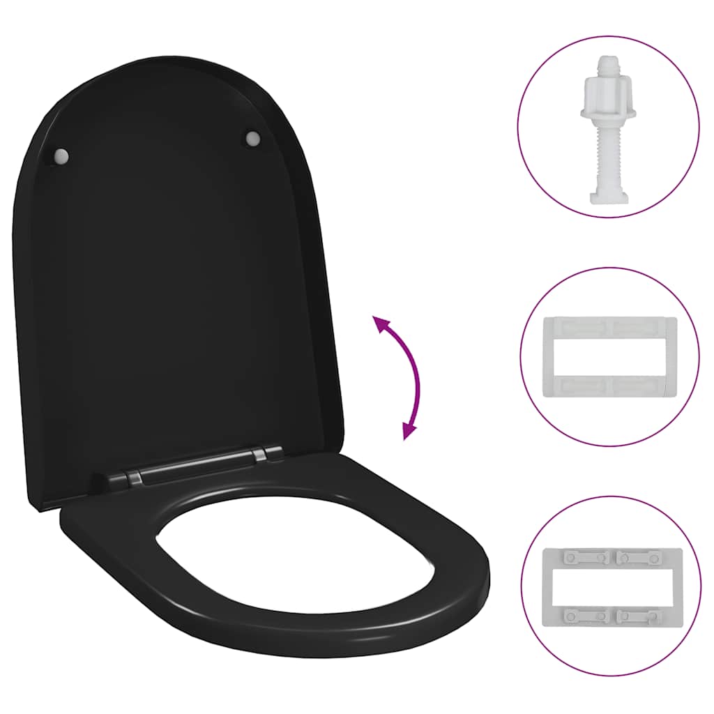 Toilettensitz mit Absenkautomatik und Quick-Release-Design Weiß
