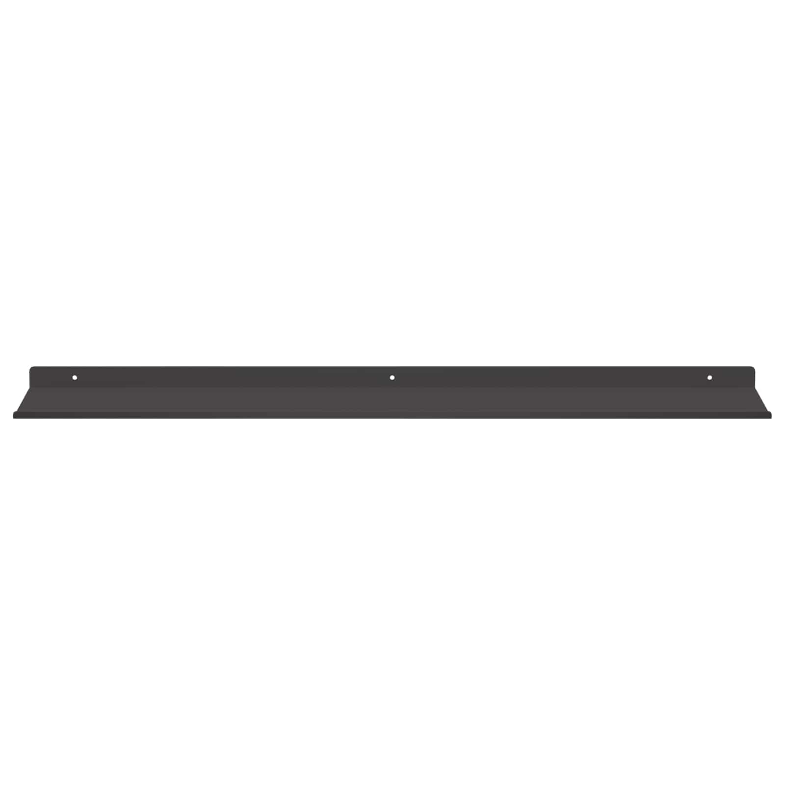 Schwebendes Regal 3 pcs Schwarz 40 x 9 x 2,5 cm Stahl