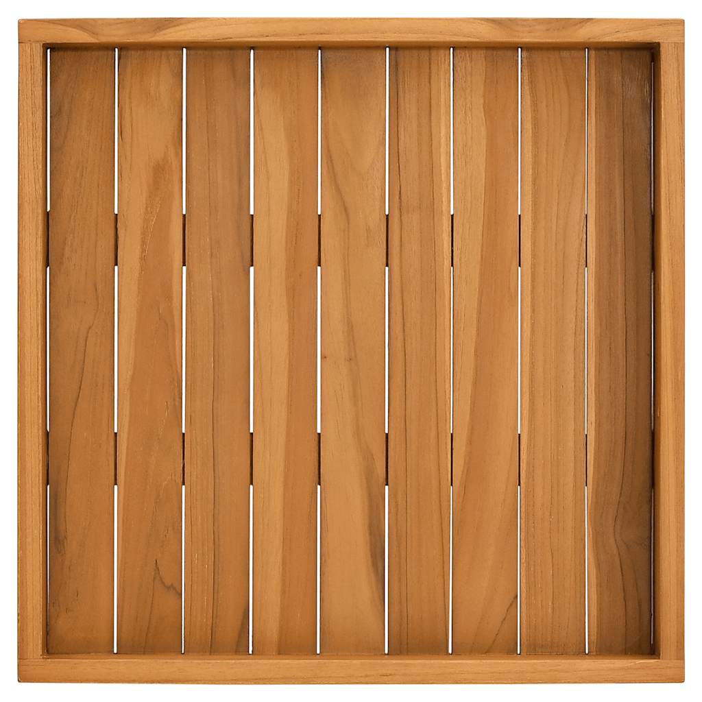 Serviertablett 60x60 cm Massivholz Teak